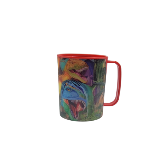 Red 3D Dinosaur Kids Cup