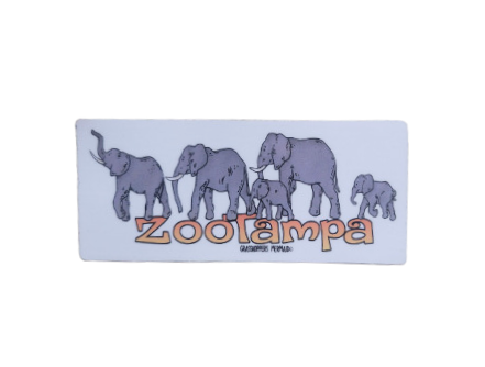 Elephant Line-up Sticker