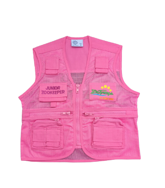 Jr. Zookeeper Vest -Pink, X Large