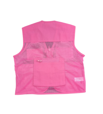 Jr. Zookeeper Vest -Pink Large