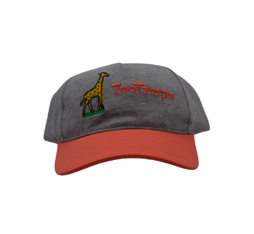 Kids Giraffe Baseball Hat-Coral