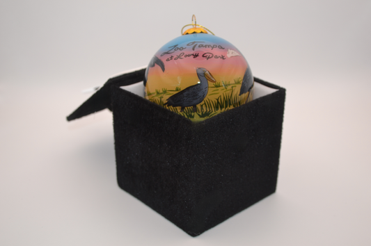 Shoebill Painted Ornament