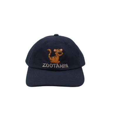 Toddler Tiger Embroidered Hat -Dark Blue