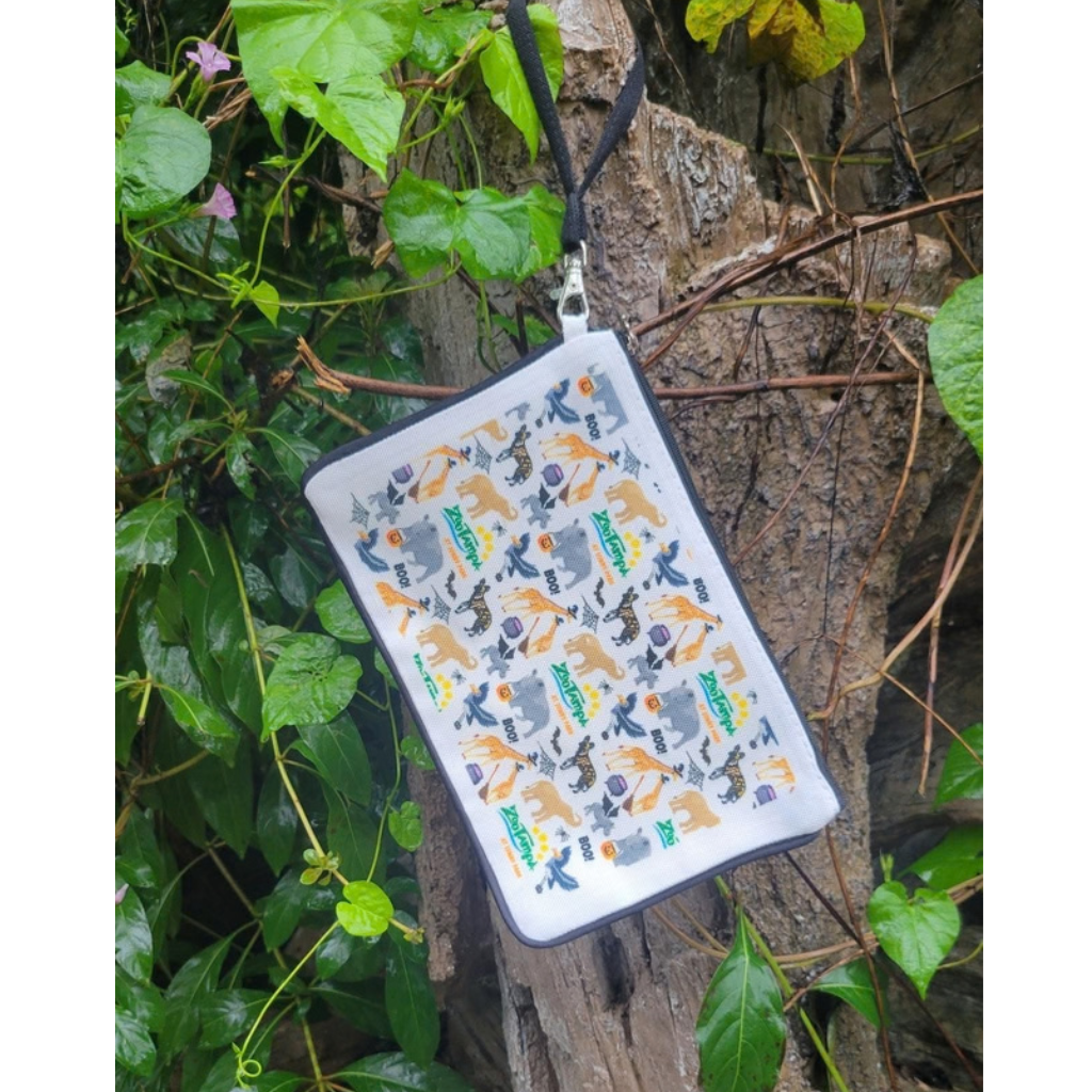 Halloween Animal Collage Wristlet