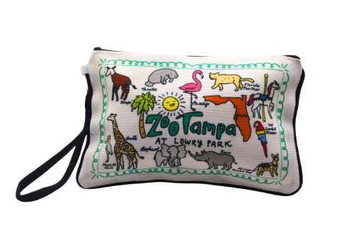 ZooTampa doodle wristlet