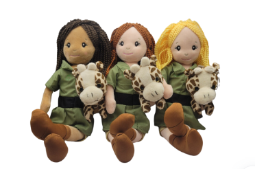 Zookeeper Doll with Giraffe - Blonde Hair