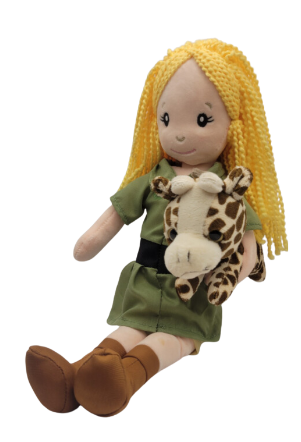 Zookeeper Doll with Giraffe - Blonde Hair