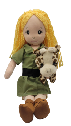 Zookeeper Doll with Giraffe - Blonde Hair