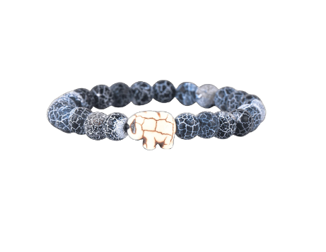 Elephant Tracking Bracelet - River Blue