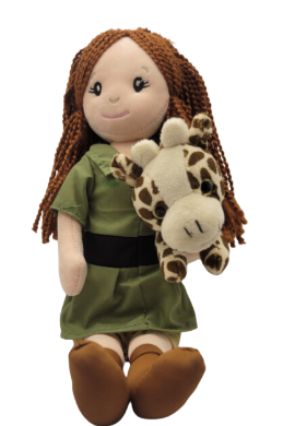 Zookeeper Doll with Giraffe - Red Hair