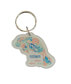 Manatee Key Chain