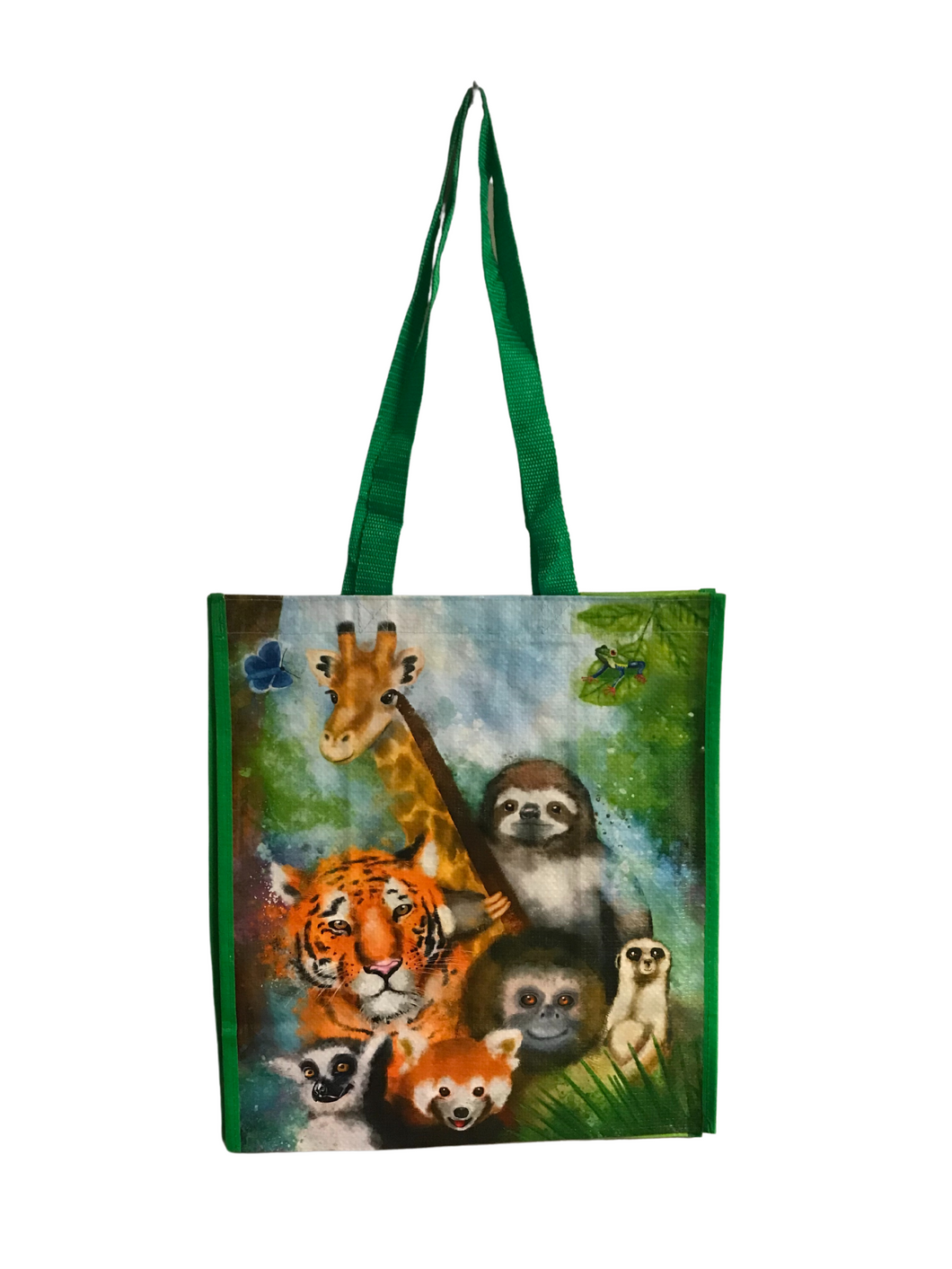 Zoo Animals Reusable Tote Bag