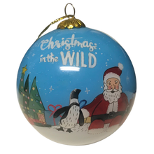 Load image into Gallery viewer, &quot;Christmas in the Wild&quot; at ZooTampa Painted Bauble Ornament
