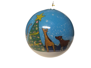 "Christmas in the Wild" at ZooTampa Painted Bauble Ornament