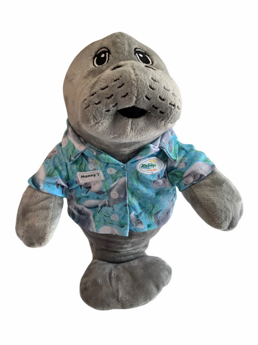 Manny-T the Manatee - ZooTampa Mascot 12" Plush