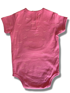 Pink Monkey Baby Bodysuit