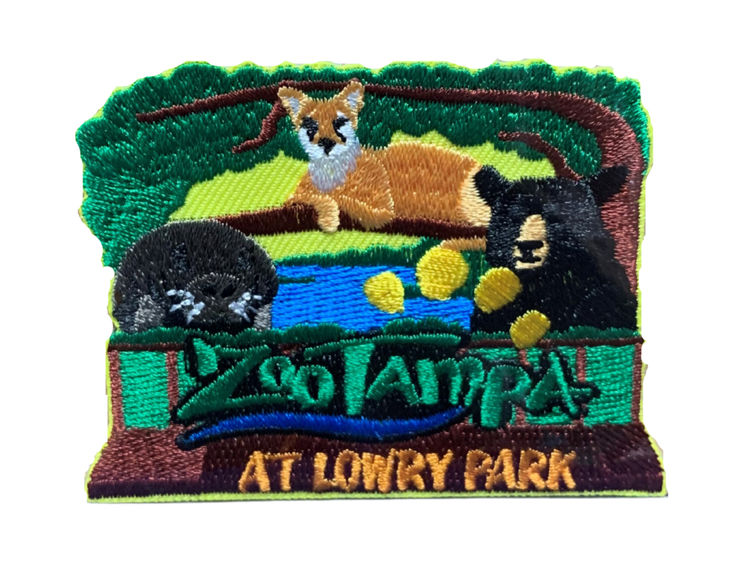 ZooTampa Patch with Florida Native Animals - Iron-On Patch